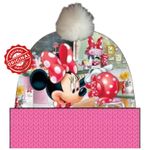 Fashion, accesorii si bijuterii - Copii - Accesorii copii - Caciuli si palarii copii - Căciulă de iarnă pentru fetițe, tricotată, manșetă roz, Minnie Mouse, 52-54 cm, licență oficială Disney® - Infinity.ro