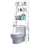 Casa si Gradina - Sanitare - Suporturi si accesorii baie - Accesorii baie - Etajera moderna de depozitare pentru masina de spalat si toaleta, Brivoo ®, 3 Rafturi, Montaj fara gauri, Design modern - Infinity.ro