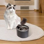 Casa si Gradina - Mobilier - Organizare si depozitare - Dozatoare/dispensere de apa - Dispenser automat de apa Brivoo pentru pisici si caini, tip fantana cu filtrare cu carbuni activi, LED, 3 L, negru - Infinity.ro