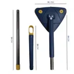 Market - Curatenie si intretinere casa - Produse menaj - Mopuri - Mop rotativ 360°, Cap Triunghiular, Maner Telescopic, Microfibra Lavabila, Brivoo® - Infinity.ro