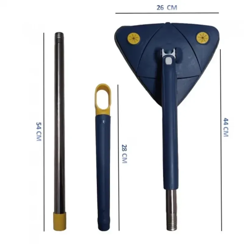 Market - Curatenie si intretinere casa - Produse menaj - Mopuri - Mop rotativ 360°, Cap Triunghiular, Maner Telescopic, Microfibra Lavabila, Brivoo® - Infinity.ro