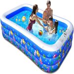 Casa si Gradina - Gradina si terasa - Piscine si accesorii - Piscine copii - Piscina Gonflabila pentru Familie, Copii, 210cm, Rectangulara, Brivoo®, Usor de umflat si dezasamblat - Infinity.ro