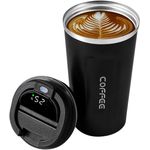 Casa si Gradina - Bucatarie si vesela - Accesorii bar - Termosuri si Cani termos - Termos Brivoo cu Afisaj Digital Inteligent, Etans, Design Modern, Portabil, 500ml - Infinity.ro