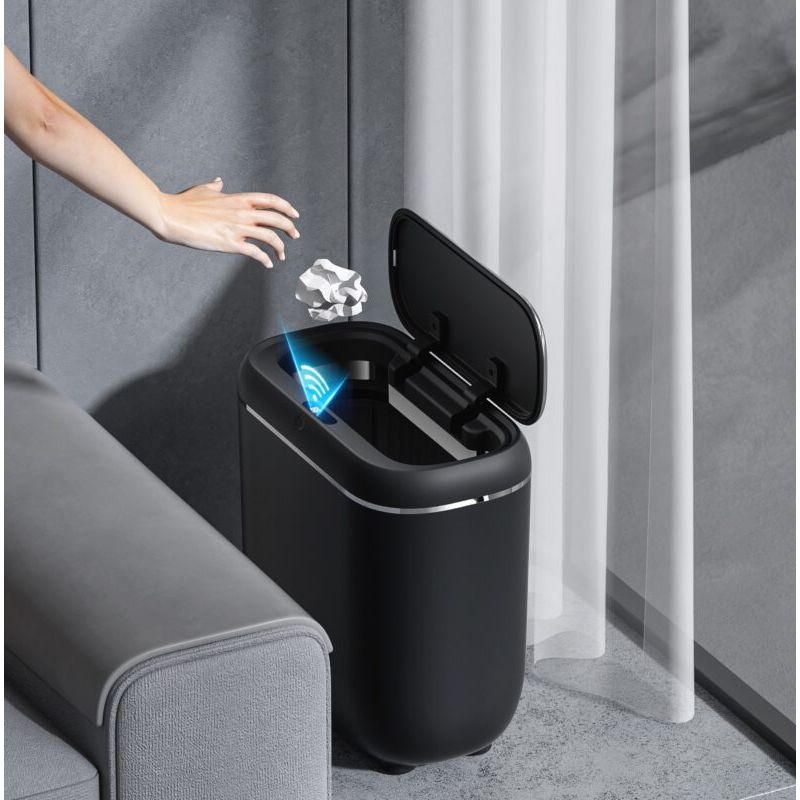 Casa si Gradina - Mobilier - Organizare si depozitare - Cosuri de gunoi - Cos de gunoi cu senzor SH-8661, Crem, 14 L - Infinity.ro