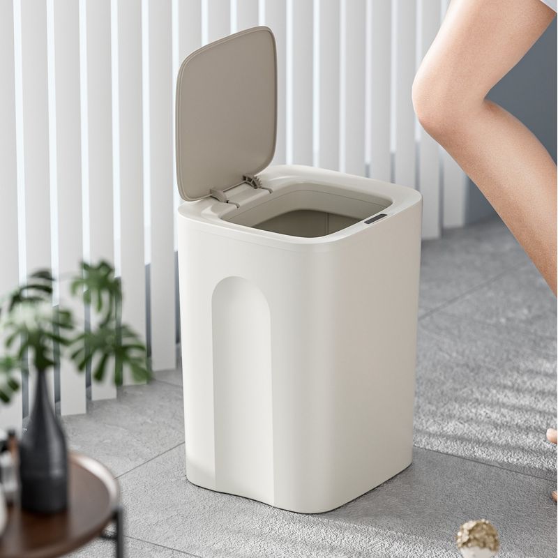 Casa si Gradina - Mobilier - Organizare si depozitare - Cosuri de gunoi - Cos de gunoi inteligent cu senzor SH-8621D, Alb, 14 L - Infinity.ro