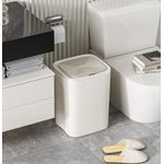 Casa si Gradina - Mobilier - Organizare si depozitare - Cosuri de gunoi - Cos de gunoi inteligent cu senzor SH-8621D, Alb, 14 L - Infinity.ro