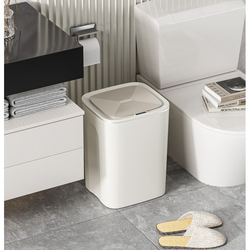 Casa si Gradina - Mobilier - Organizare si depozitare - Cosuri de gunoi - Cos de gunoi inteligent cu senzor SH-8621D, Alb, 14 L - Infinity.ro