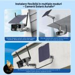 Casa si Gradina - Electrice - Smart Home - Camere de supraveghere - Camera de supraveghere solara WiFi 4K AURALIV Dual Lens impermeabila cu viziune nocturna color, audio bidirectional - Infinity.ro