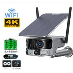 Casa si Gradina - Electrice - Smart Home - Camere de supraveghere - Camera de supraveghere solara WiFi 4K AURALIV Dual Lens impermeabila cu viziune nocturna color, audio bidirectional - Infinity.ro