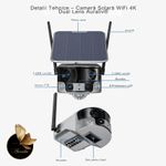 Casa si Gradina - Electrice - Smart Home - Camere de supraveghere - Camera de supraveghere solara WiFi 4K AURALIV Dual Lens impermeabila cu viziune nocturna color, audio bidirectional - Infinity.ro