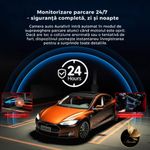 Auto si Moto - Electronice auto - Camere auto si DVR - Camera Auto Auraliv® 4K GPS WiFi card inclus Inregistrare fata spate Monitorizare parcare G-senzor Inregistrare ciclica - Infinity.ro