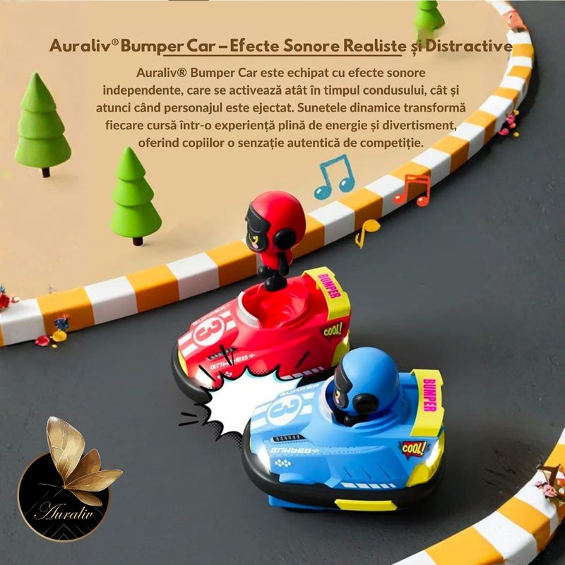 Jucarii, Copii si Bebe - Jucarii si jocuri - Vehicule si jucarii cu telecomanda - Masinute - Set 2 Masinute  Auraliv® cu Telecomanda Drift 360°Lumini LED Sunete Mod Viteza Joasa Rezistente la Impact Multiplayer - Infinity.ro
