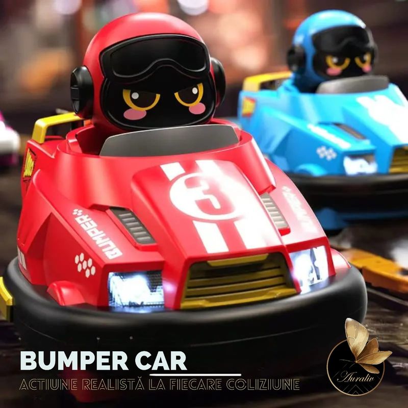 Jucarii, Copii si Bebe - Jucarii si jocuri - Vehicule si jucarii cu telecomanda - Masinute - Set 2 Masinute  Auraliv® cu Telecomanda Drift 360°Lumini LED Sunete Mod Viteza Joasa Rezistente la Impact Multiplayer - Infinity.ro