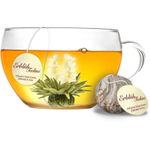 Market - Cafea si ceaiuri - Ceaiuri - Set cadou ceai infloritor Creano Teelini, 12 plicuri, 8 sortimente, cutie din lemn, ceai alb/negru - Infinity.ro