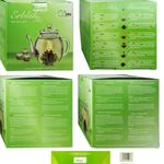 Market - Cafea si ceaiuri - Ceaiuri - Set cadou ceai infloritor Creano cu ceainic sticla 500 ml, 6 sortimente ceai verde fructat - Infinity.ro