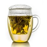 Casa si Gradina - Bucatarie si vesela - Vase pentru gatit - Ceainice si infuzoare - Pahar pentru ceai Creano All-In-One, 400 ml, filtru si capac din sticla, borosilicat - Infinity.ro