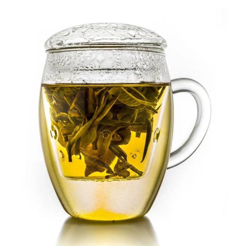 Casa si Gradina - Bucatarie si vesela - Vase pentru gatit - Ceainice si infuzoare - Pahar pentru ceai Creano All-In-One, 400 ml, filtru si capac din sticla, borosilicat - Infinity.ro