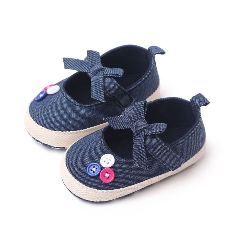 Fashion, accesorii si bijuterii - Copii - Incaltaminte copii - Pantofi copii - Pantofi SuperBaby, Model AL 13691 cu bulinute albe, Textil, Fete, 9-12 luni, Bleumarin, 20 - Infinity.ro
