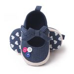 Fashion, accesorii si bijuterii - Copii - Incaltaminte copii - Pantofi copii - Pantofi SuperBaby, Model AL 13691 cu bulinute albe, Textil, Fete, 9-12 luni, Bleumarin, 20 - Infinity.ro