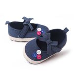 Fashion, accesorii si bijuterii - Copii - Incaltaminte copii - Pantofi copii - Pantofi SuperBaby, Model AL 13691 cu bulinute albe, Textil, Fete, 9-12 luni, Bleumarin, 20 - Infinity.ro