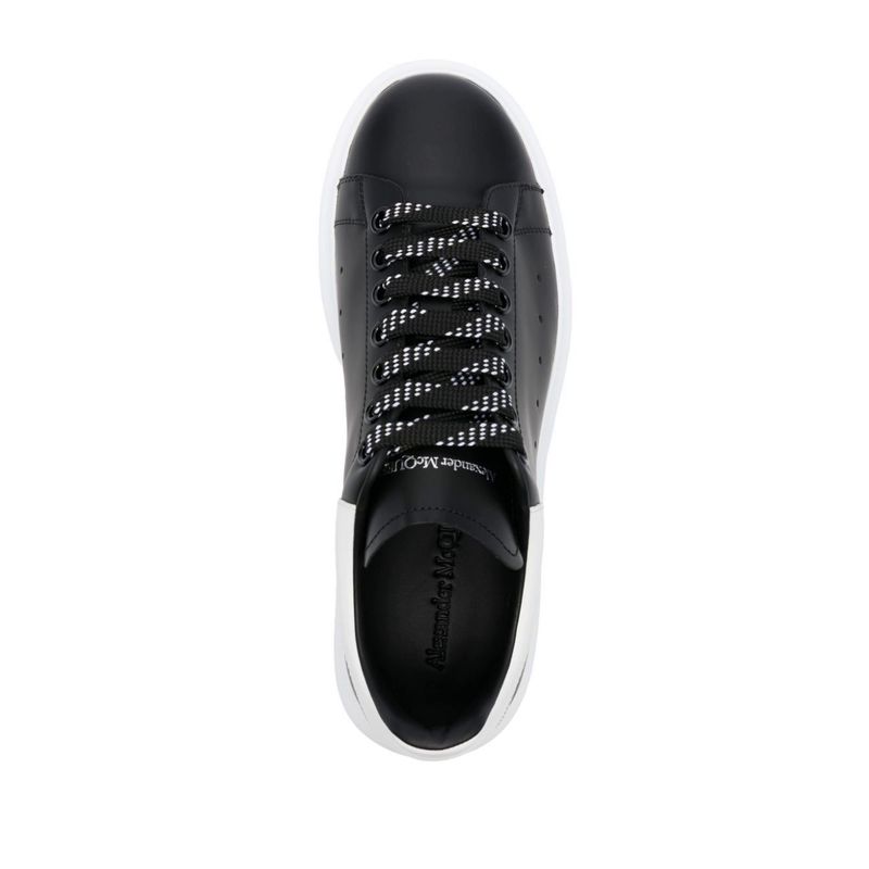 Fashion, accesorii si bijuterii - Barbati - Incaltaminte barbati - Sneakers si tenisi barbati - Pantofi Alexander McQueen Oversized Black White 42 EU Negru - Infinity.ro