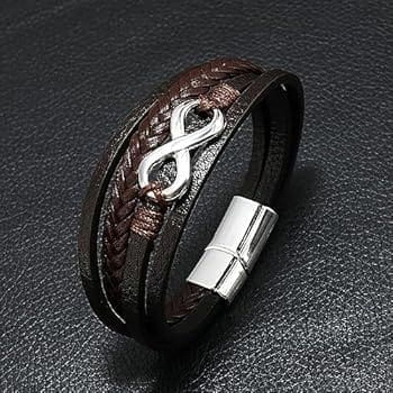 Fashion, accesorii si bijuterii - Barbati - Bijuterii barbati - Bratari barbati - Brățară “Infinity Bond” - Maro - Infinity.ro