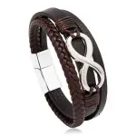 Fashion, accesorii si bijuterii - Barbati - Bijuterii barbati - Bratari barbati - Brățară “Infinity Bond” - Maro - Infinity.ro