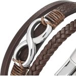 Fashion, accesorii si bijuterii - Barbati - Bijuterii barbati - Bratari barbati - Brățară “Infinity Bond” - Maro - Infinity.ro
