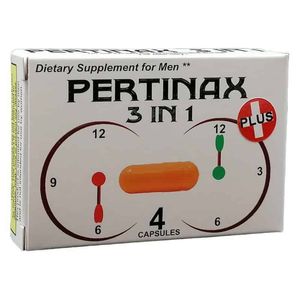 Pastile Pertinax 3in1 -cresterea performantei sexuale barbati  (4 capsule)