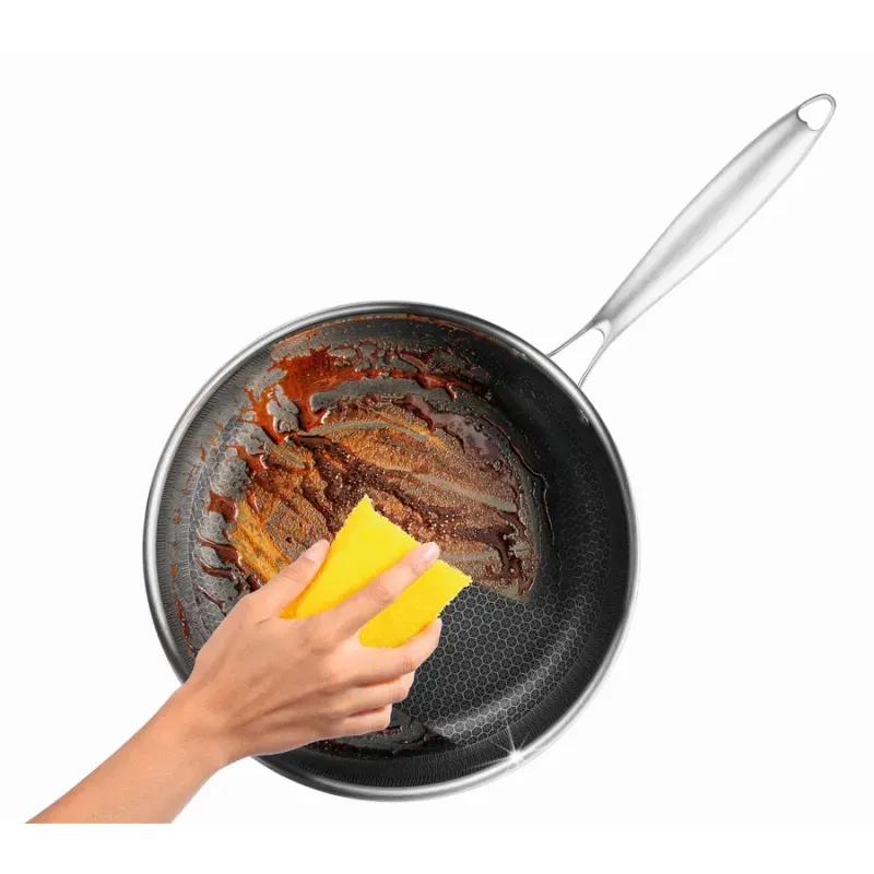 Casa si Gradina - Bucatarie si vesela - Vase pentru gatit - Tigai si seturi - Tigaie din inox cu strat antiaderent – 20 cm, model fagure - Infinity.ro
