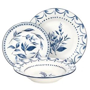 Set vesela portelan Tognana Olimpia „Blue Loira” – 18 piese