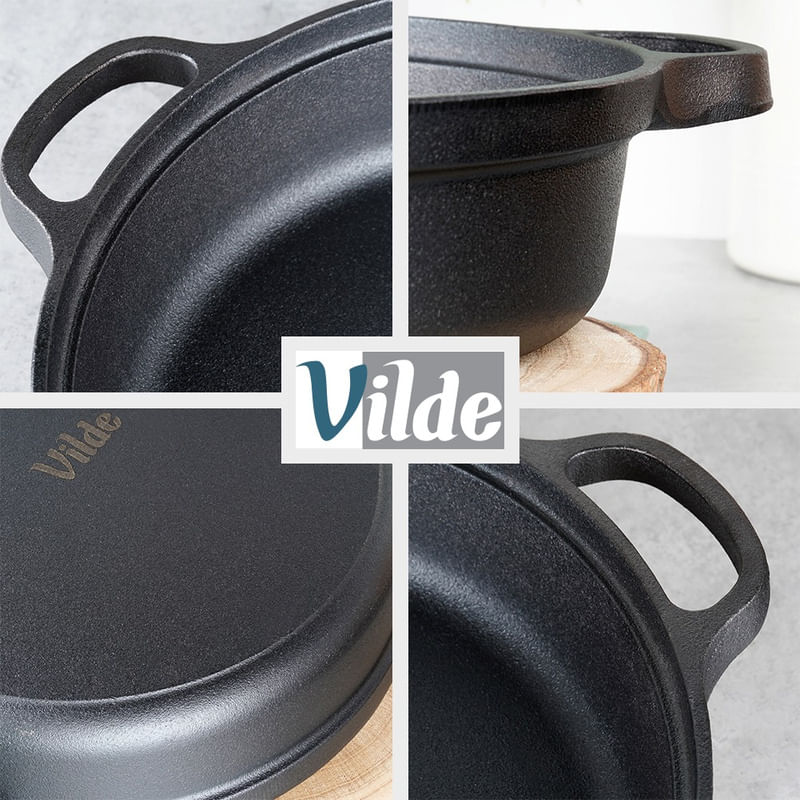 Casa si Gradina - Bucatarie si vesela - Vase pentru gatit - Oale si cratite - Tigaie adanca din fonta CAST LINE – 30 cm, 3,5 l - Infinity.ro