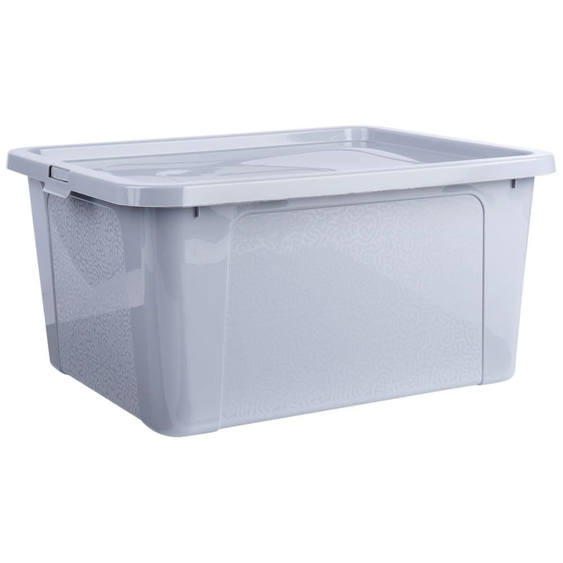 Casa si Gradina - Mobilier - Organizare si depozitare - Cutii depozitare - Containerul de depozitare cu capac 20 l, gri deschis - Infinity.ro