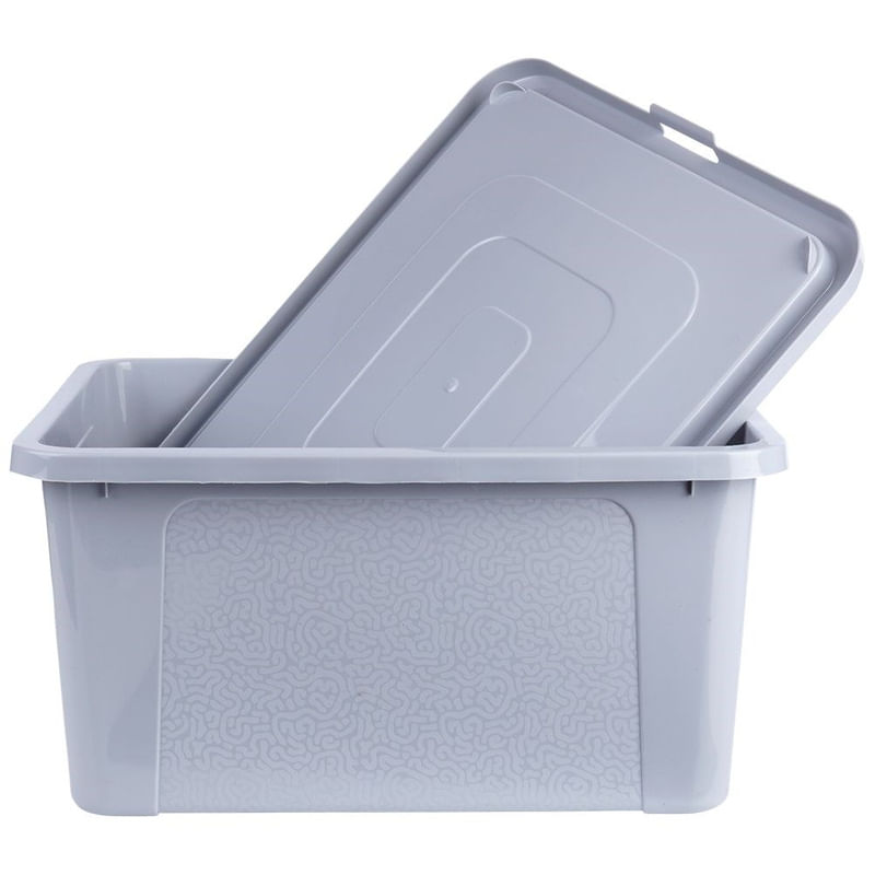 Casa si Gradina - Mobilier - Organizare si depozitare - Cutii depozitare - Containerul de depozitare cu capac 20 l, gri deschis - Infinity.ro