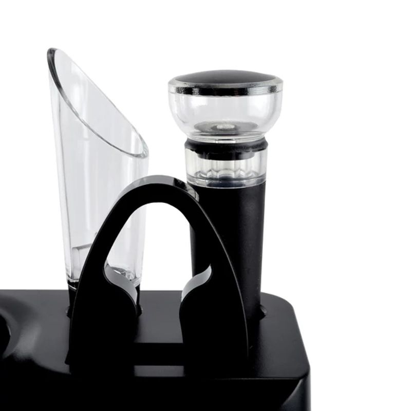Casa si Gradina - Bucatarie si vesela - Accesorii bar - Tirbusoane si dopuri - Set tirbuson automat cu baterii, cu suport – cu turnator, dop vacuum si taietor de folie - Infinity.ro