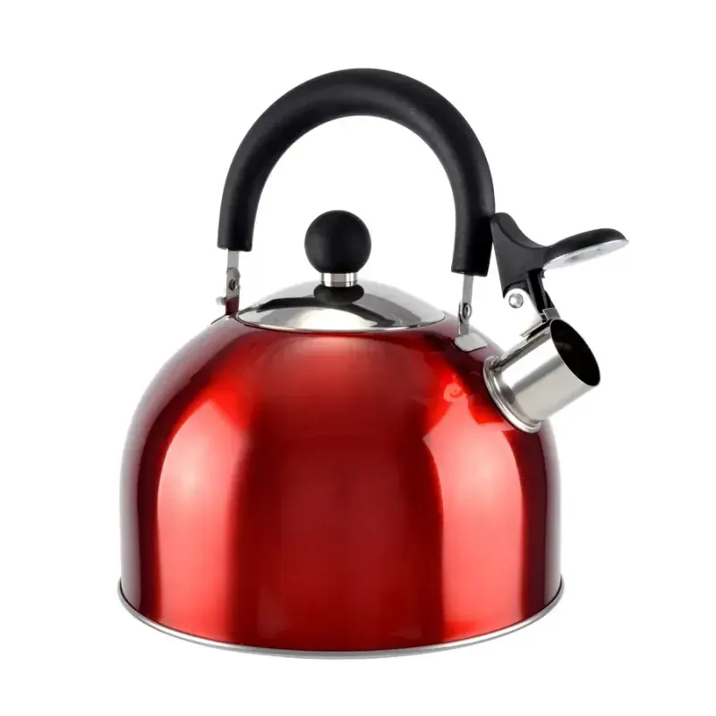 Casa si Gradina - Bucatarie si vesela - Vase pentru gatit - Ceainice si infuzoare - Ceainic metalic – rosu, 2,5 L, cu fluier - Infinity.ro