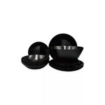 Casa si Gradina - Bucatarie si vesela - Vesela si tacamuri - Servicii de masa - Set de vase ZELIE BLACK – 19 piese - Infinity.ro