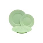 Casa si Gradina - Bucatarie si vesela - Vesela si tacamuri - Servicii de masa - Set vesela PLUMI 18 piese – Paradise Green - Infinity.ro