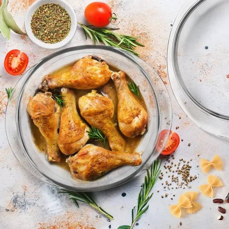 Casa si Gradina - Bucatarie si vesela - Vase pentru gatit - Vase termorezistente - Orion din sticla cu capac 2in1, 23cm - Infinity.ro