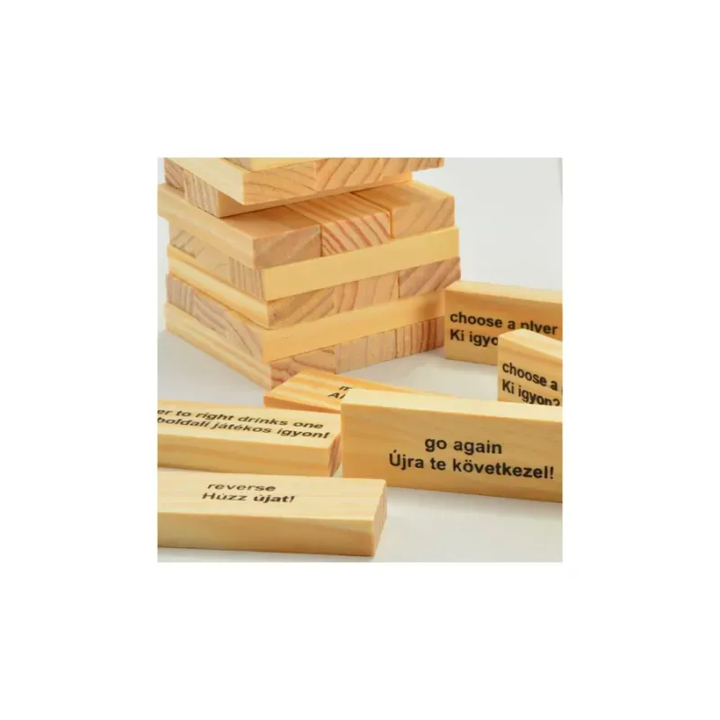 Jucarii, Copii si Bebe - Jucarii si jocuri - Jocuri si puzzle - Jocuri de societate - Jenga de baut din lemn – joc alcoolic - Infinity.ro