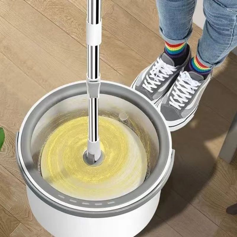 Market - Curatenie si intretinere casa - Produse menaj - Mopuri - Set mop rotativ si galeata cu compartimente separate SSM-005, Tija ajustabila - Infinity.ro