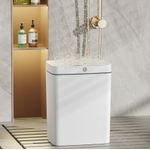 Casa si Gradina - Mobilier - Organizare si depozitare - Cosuri de gunoi - Cos de gunoi cu senzor SH-8625D, Polipropilena, Alb, 18 L - Infinity.ro