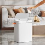 Casa si Gradina - Mobilier - Organizare si depozitare - Cosuri de gunoi - Cos de gunoi cu senzor SH-8625D, Polipropilena, Alb, 18 L - Infinity.ro