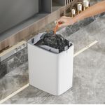 Casa si Gradina - Mobilier - Organizare si depozitare - Cosuri de gunoi - Cos de gunoi cu senzor SH-8625D, Polipropilena, Alb, 18 L - Infinity.ro