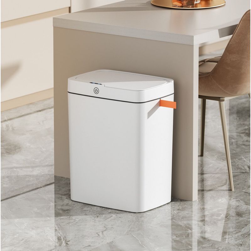 Casa si Gradina - Mobilier - Organizare si depozitare - Cosuri de gunoi - Cos de gunoi cu senzor SH-8625D, Polipropilena, Alb, 18 L - Infinity.ro