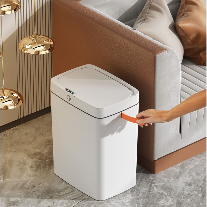 Casa si Gradina - Mobilier - Organizare si depozitare - Cosuri de gunoi - Cos de gunoi cu senzor SH-8625D, Polipropilena, Alb, 18 L - Infinity.ro