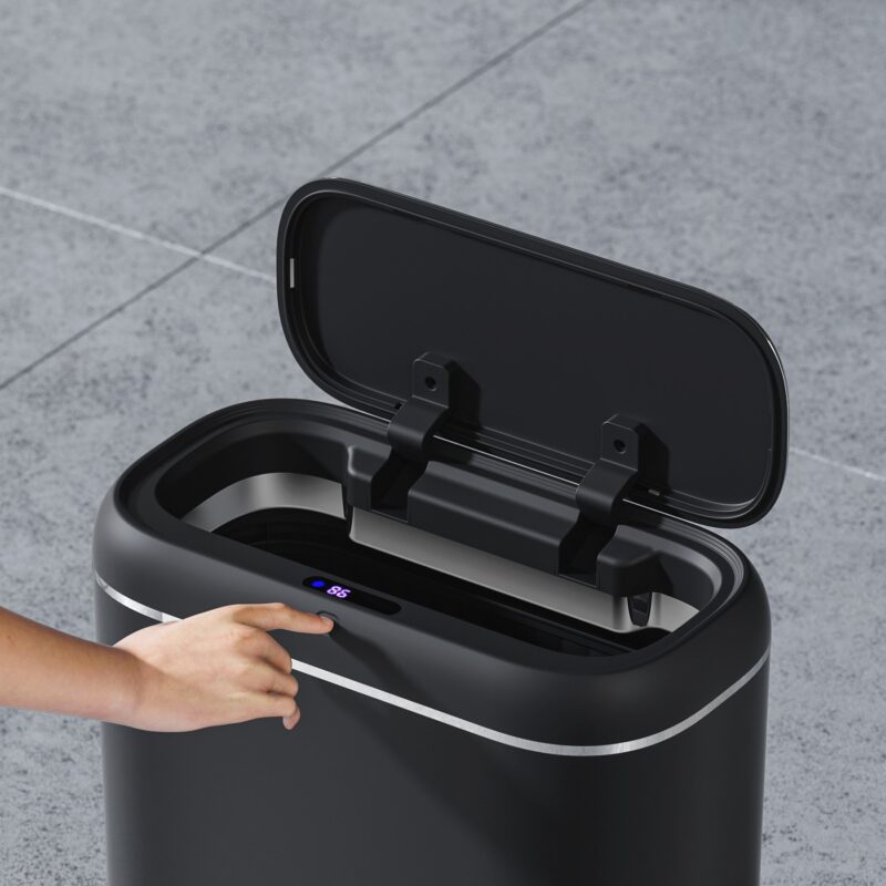 Casa si Gradina - Mobilier - Organizare si depozitare - Cosuri de gunoi - Cos de gunoi cu senzor SH-8661 - Negru 14 L - Infinity.ro