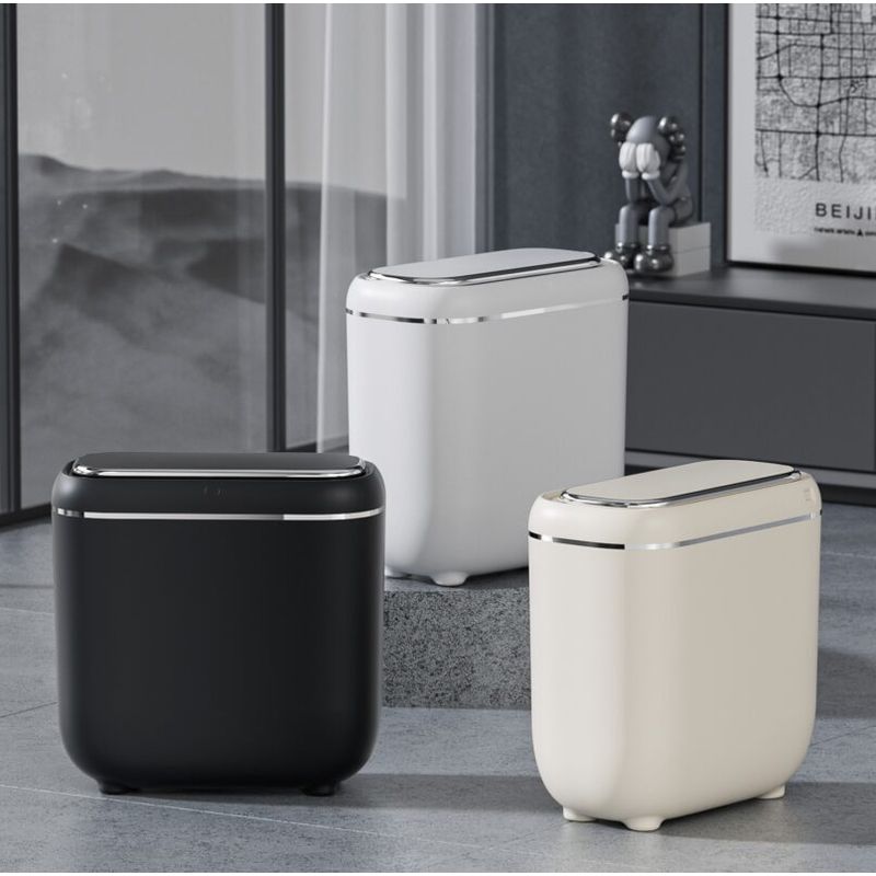 Casa si Gradina - Mobilier - Organizare si depozitare - Cosuri de gunoi - Cos de gunoi cu senzor SH-8661, Alb, 14 L - Infinity.ro