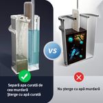 Market - Curatenie si intretinere casa - Produse menaj - Mopuri - Set galeata din otel inoxidabil cu mop plat, PB 36, Albastru - Infinity.ro