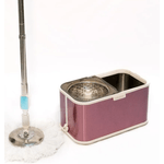 Market - Curatenie si intretinere casa - Produse menaj - Mopuri - Set cu mop rotativ si galeata din otel inoxidabil, Tija ajustabila, F7, Liliac - Infinity.ro